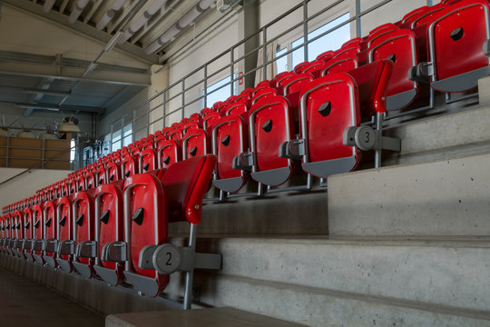 Rows of empty seats