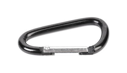 Close up of climbing carabiner.