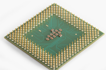 electronics on the white background