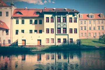 Bydgoszcz, Poland - cross processed color tone