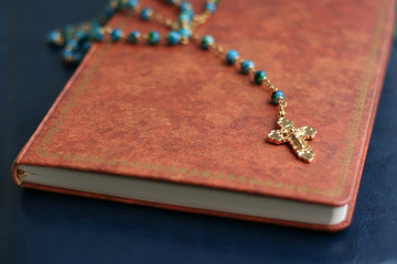 Crucifix on Holy Bible
