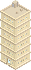 High detailed vector isometric building