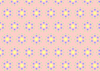 Circle Clasper Pattern on Pastel Color