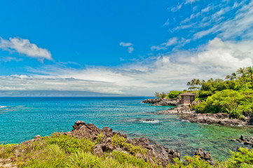 Maui's famous Kaanapali beach resort area