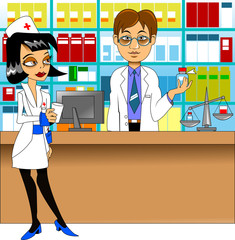 pharmacist and nurse