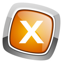 Obraz premium cancel icon