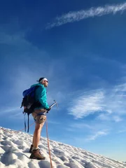  alpinist on glacier © Morgan