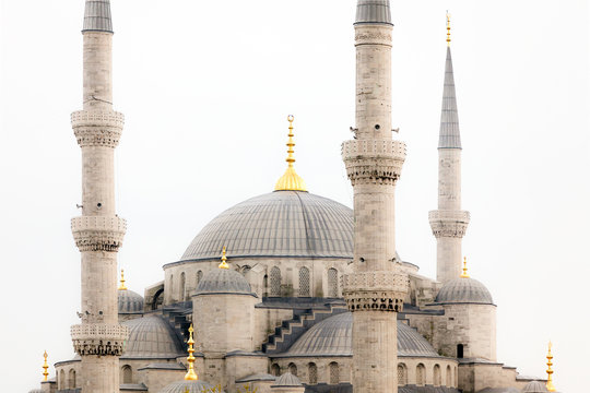 Exterior of Hagia Sophia mosque in Turkey