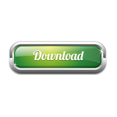 Glossy Rounded Rectangular Download Button