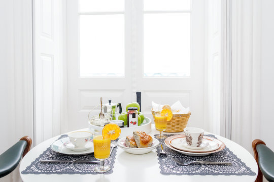 Breakfast table