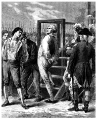 French Revolution : Condamned to Guillotine - end18th century
