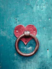 Old rusty gate latch