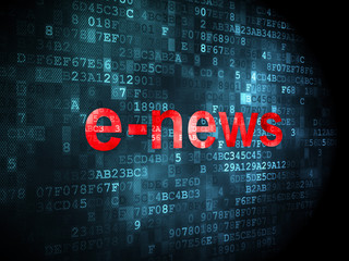 Fototapeta premium News concept: E-news on digital background