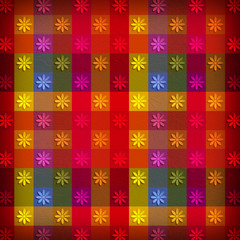 Many little flowers on abstract background