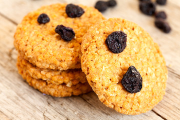 Ceareals Cookies With Dry Blueberries