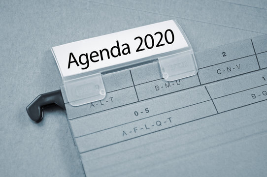 Ordner mit Agenda 2020