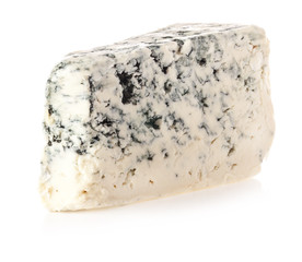 Delicious cheese on a white background