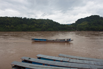 Fototapeta premium Mekong river in Luang Prabang, northern Laos.
