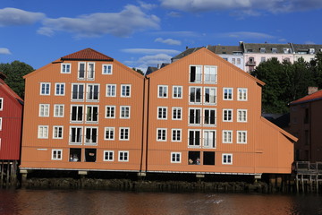 Famous Old Storehouses in Trondheim