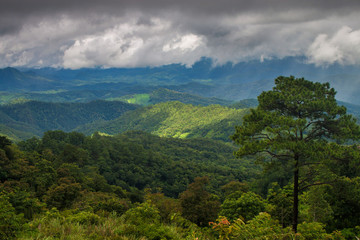 Fototapeta na wymiar Mountains in northern Thailand
