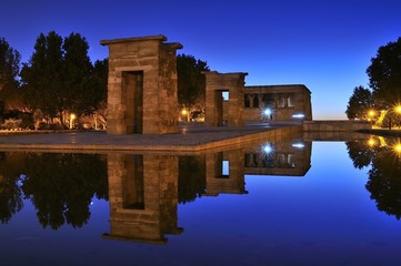Obraz premium Templo de Debod en Madrid.