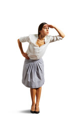 businesswoman looking forward