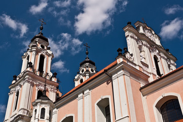 Fototapeta na wymiar Kościół św Katarzyny w Wilnie, Litwa