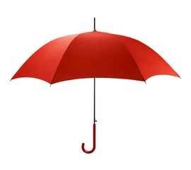 Fotobehang Red Umbrella © pixelrobot