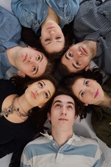 Obraz premium happy teens group