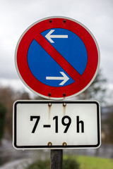 no-parking zone sign germany