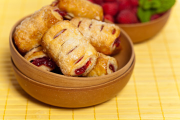 Raspberry pastries