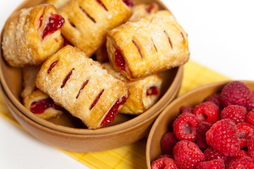 Raspberry pastries