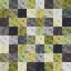 seamless shiny green squared pattern