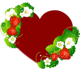 ハート　苺　赤