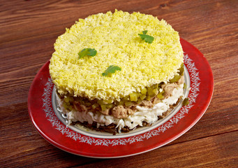Delicious Salad with Cod Liver