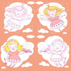 Fairy, Tooth And Magic Book.