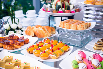 Tart and cake buffet