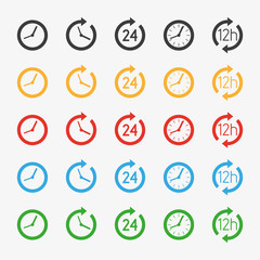 Vector time icons