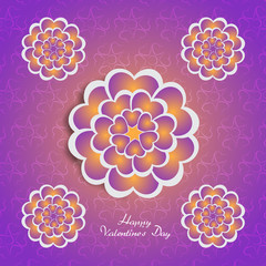 Happy Valentine's Day lettering Greeting Card