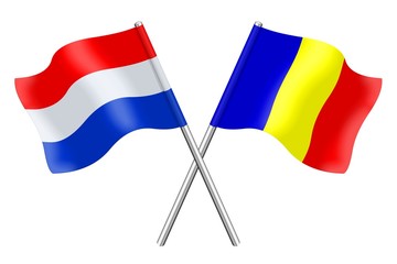 Vlaggen : Nederland met Roemenië