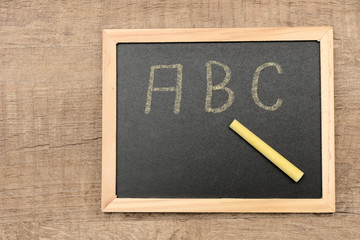 Tafel mit ABC