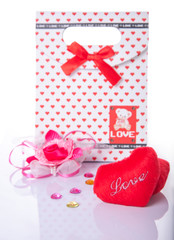 Heart Shaped Love with gift box present
