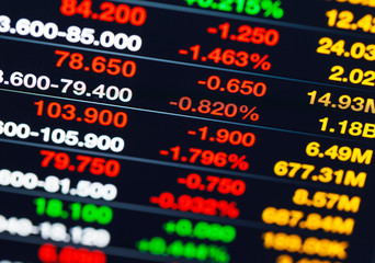 Fototapeta premium Stock market quotes