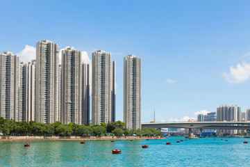 Fototapeta na wymiar Hong kong residential area