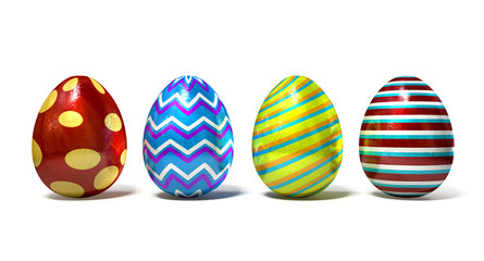 Easter Egss In A Row