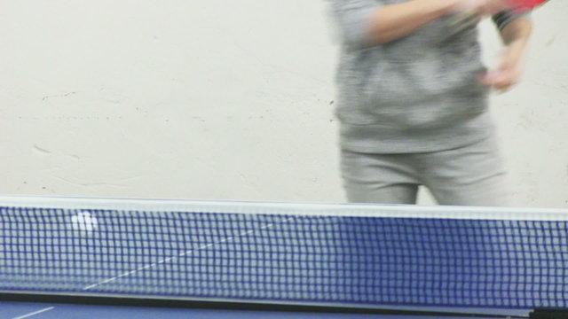 Playing ping pong