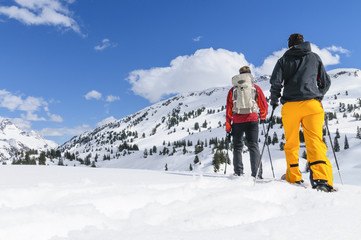 Wanderer im Schnee