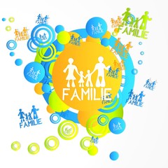 creative art family in german symbol