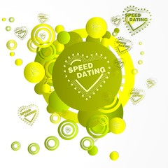 creative art speed dating sign