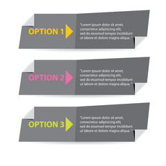 Modern flat  infographics or numbered banners